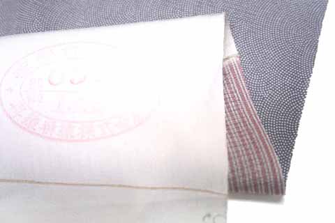 絽江戸小紋の生地・証紙