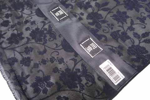 夏御召の生地・証紙