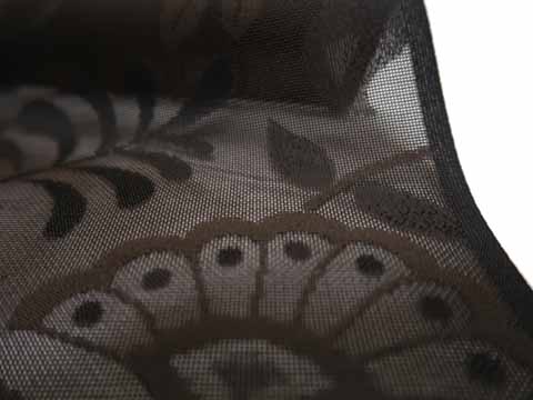 夏御召の生地の拡大図