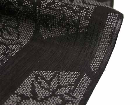 夏結城の生地の拡大図