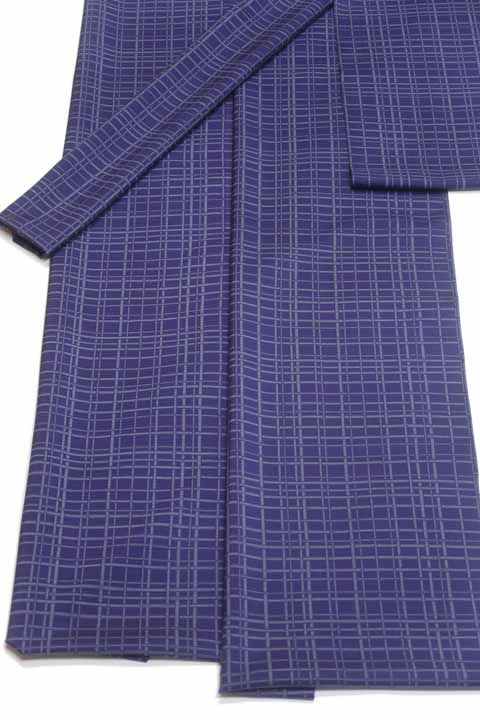 夏大島で作るきもの衿コート