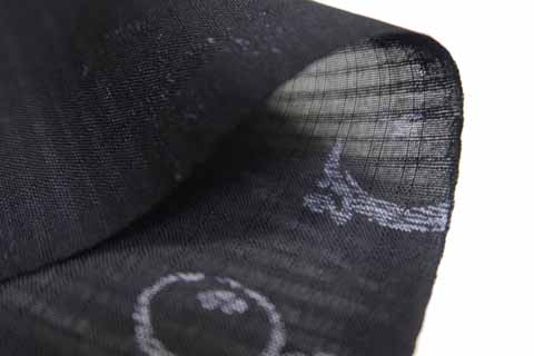 夏大島の生地の拡大図