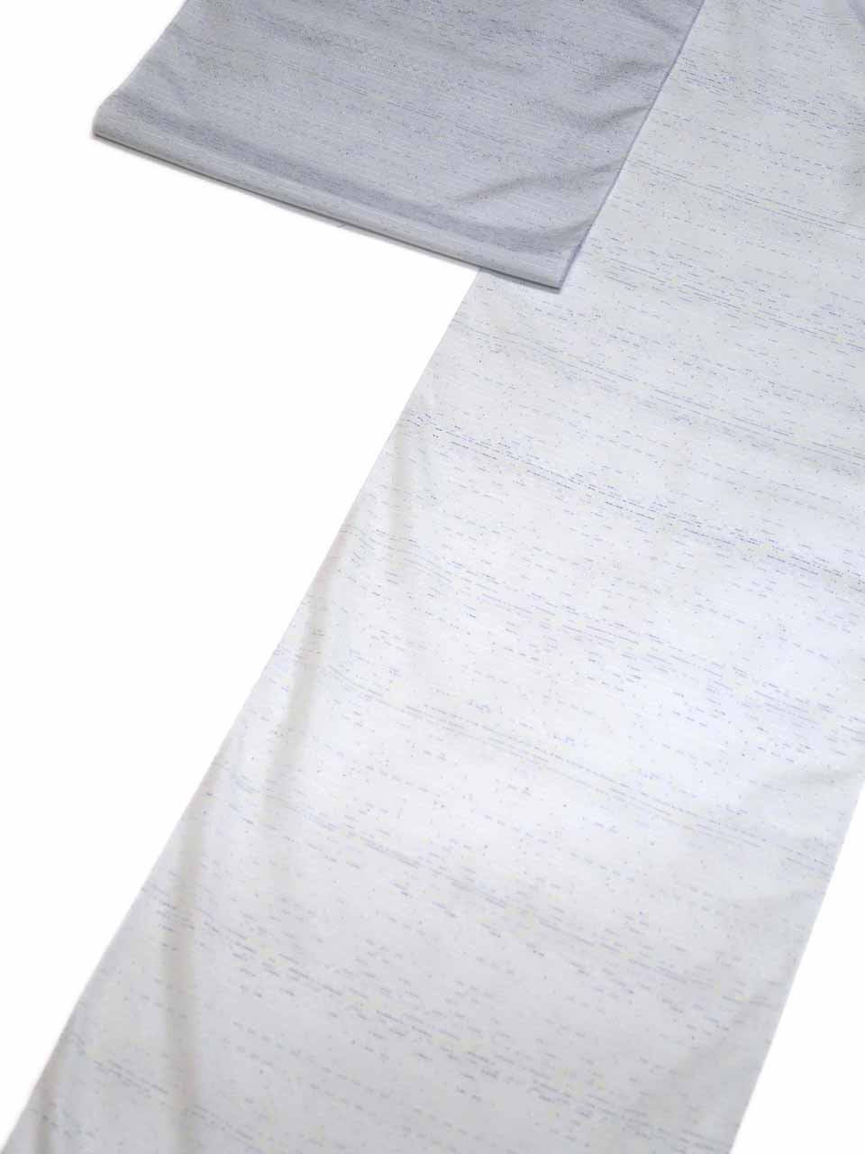 夏大島（花織：淡藍鼠：花織文様）