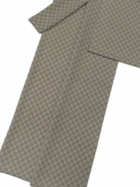 石畳文の加工着尺から作る長羽織