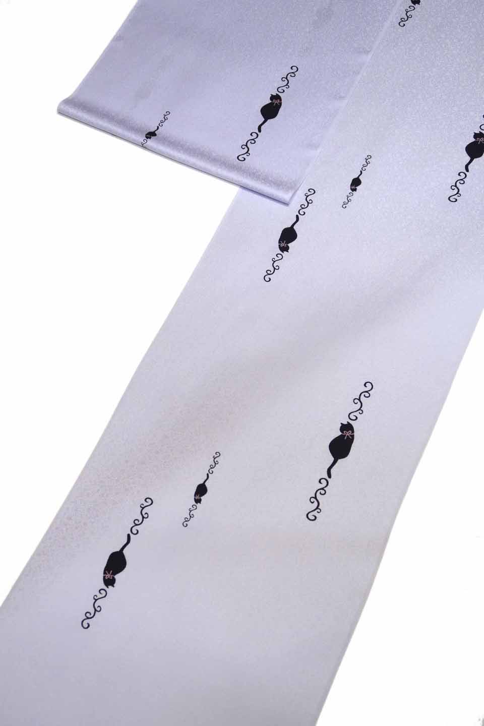 加工着尺（京友禅：銀鼠：黒猫）