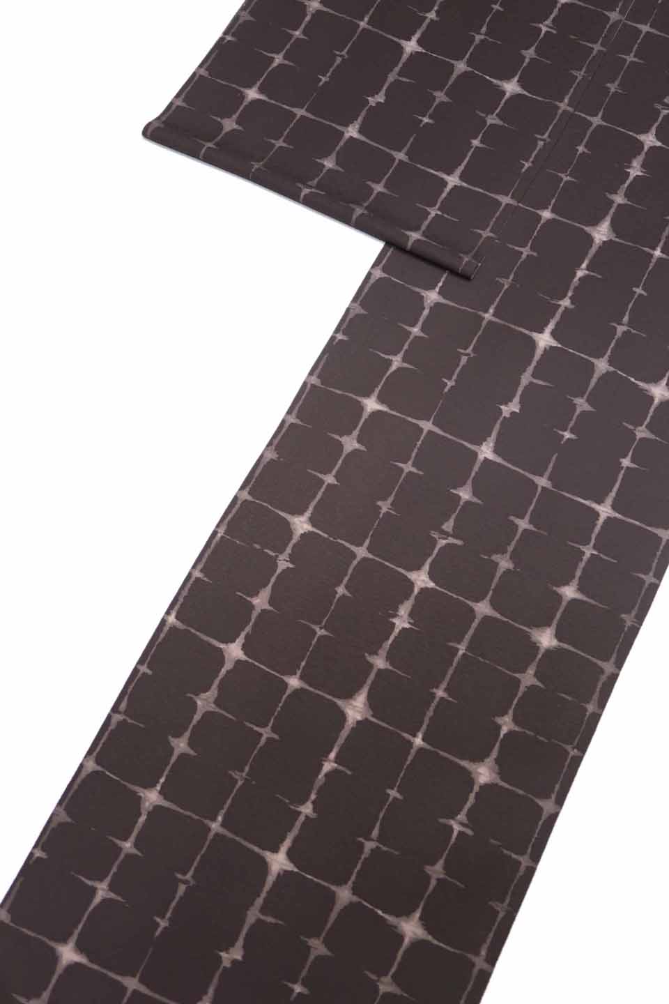 加工着尺（京友禅：赤茶鼠：市松崩し）