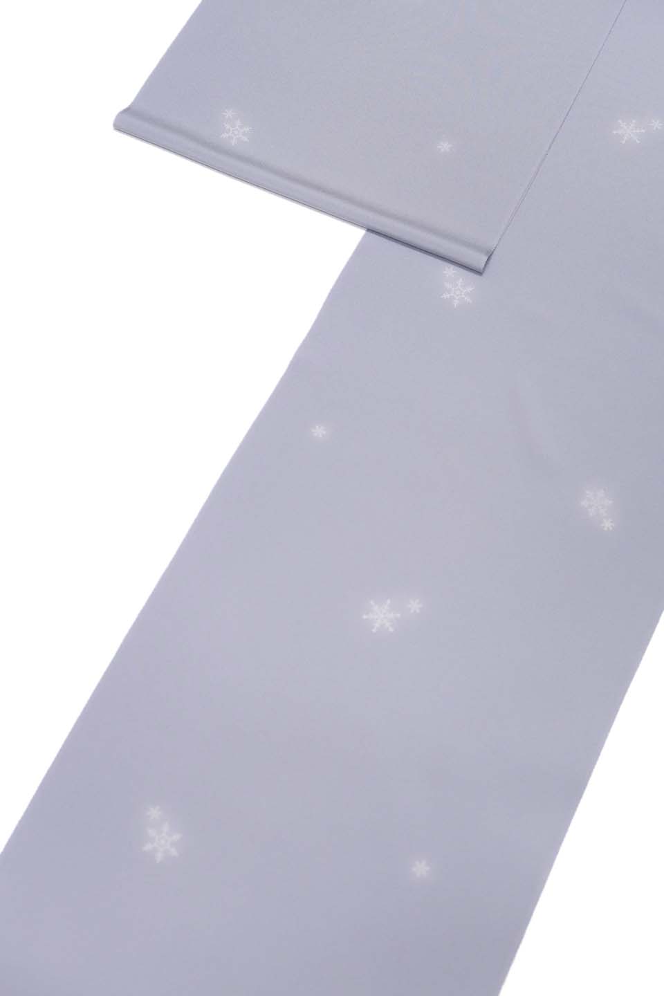 雪華小紋（京友禅：白菫色：雪華舞散）