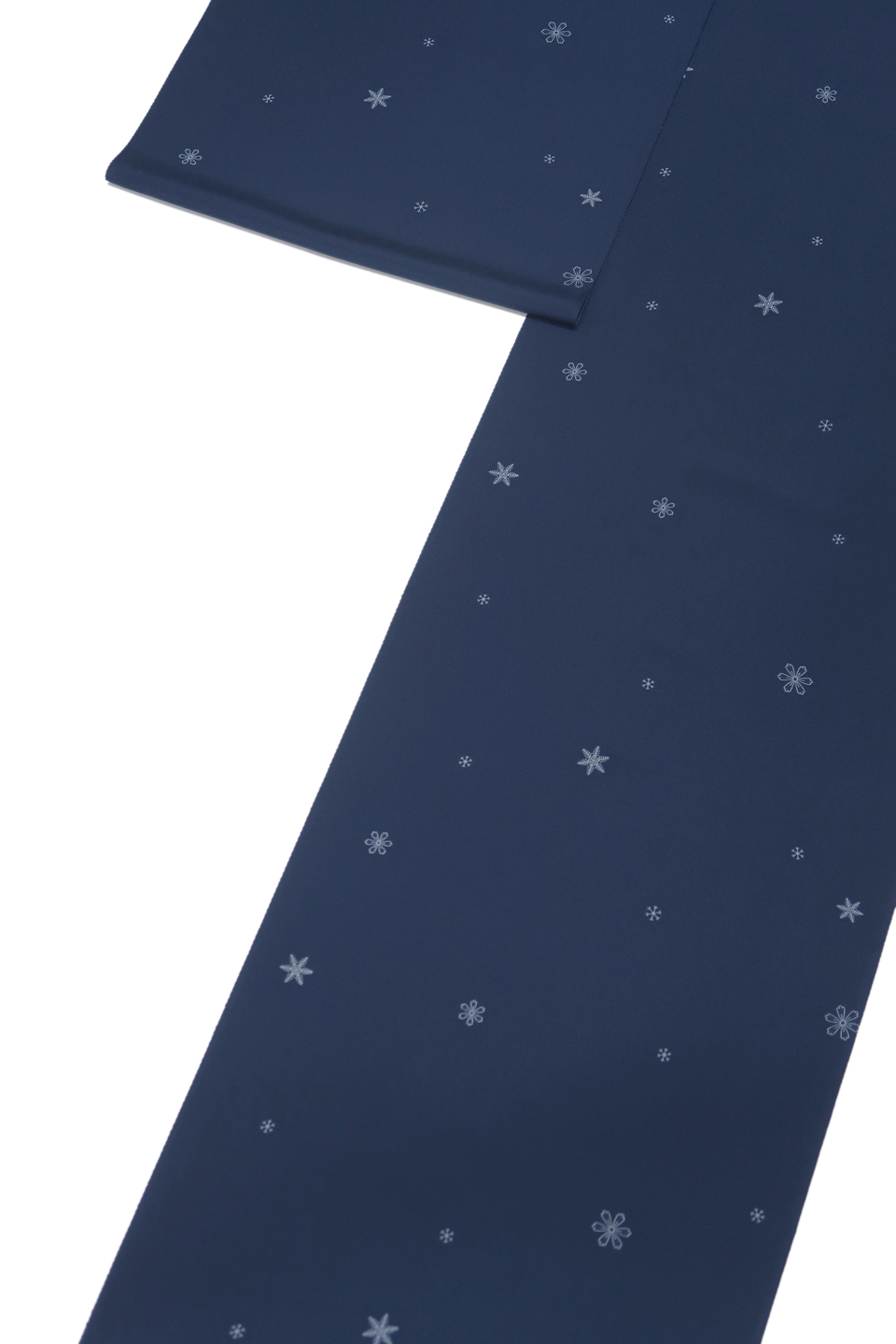 雪華小紋（京友禅：紺藍：天花）