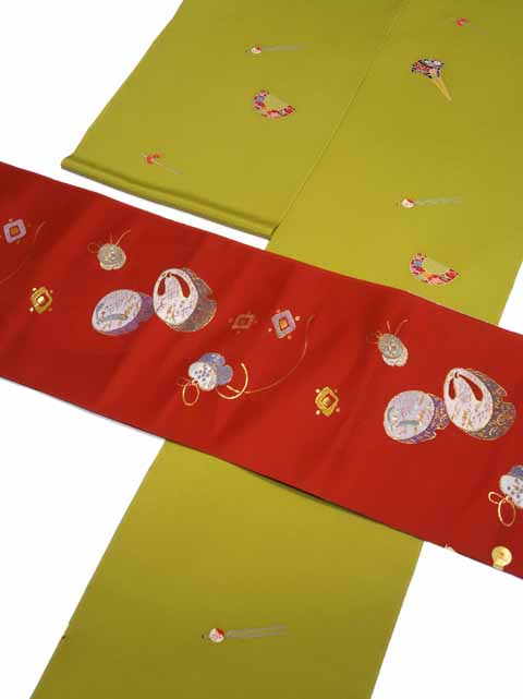 帯をコーディネート