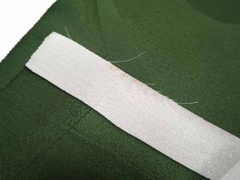 紋意匠縮緬（絹100% 39cm×13.2m）の検印