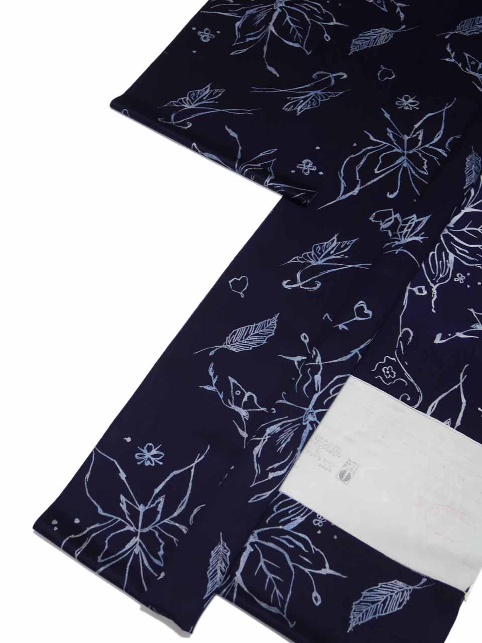 着尺（更紗調：暗青紺：﨟纈更紗）