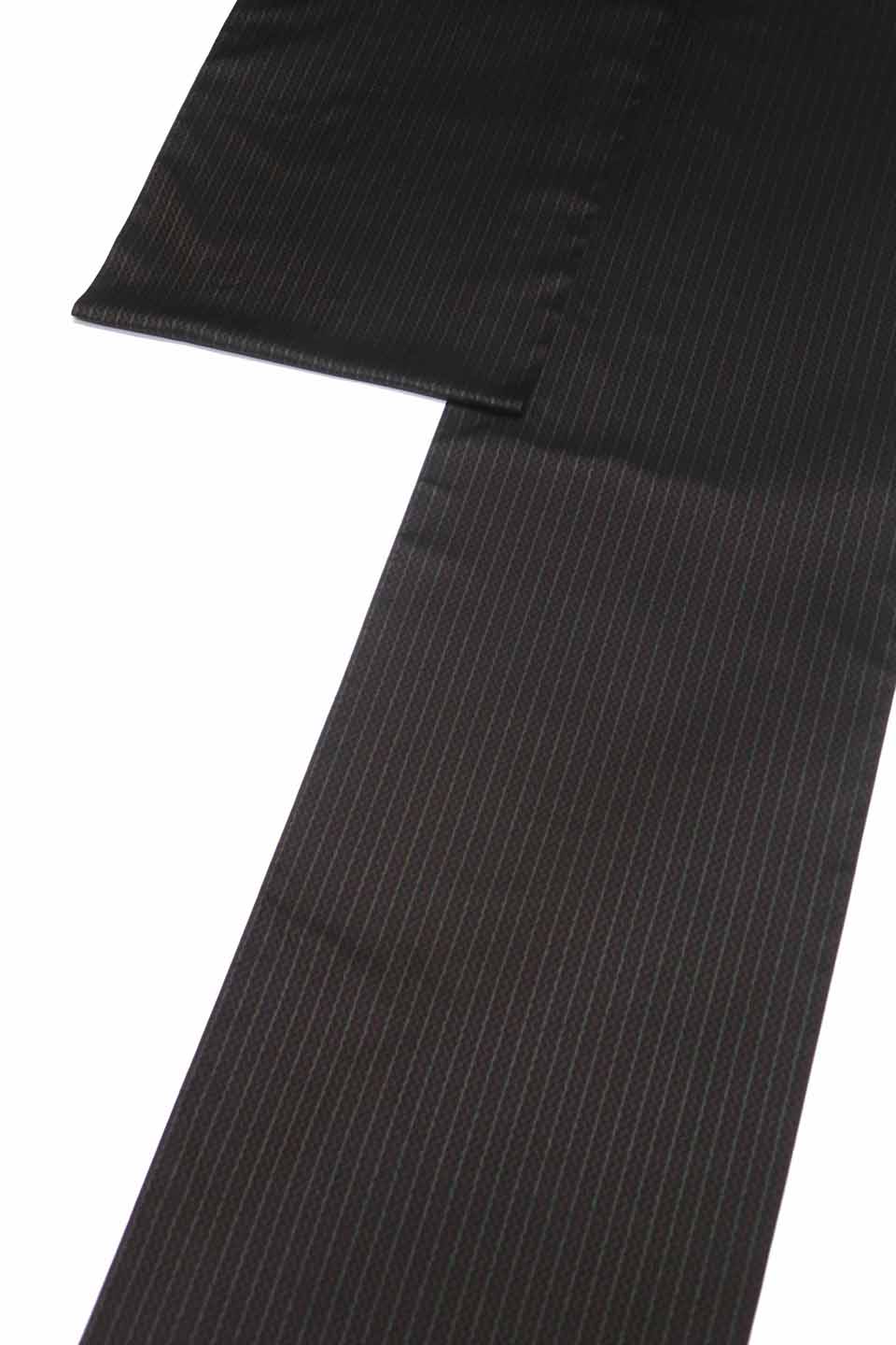 米沢織（絲織：鈍光黒：羽前間道）