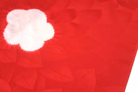 振袖用長襦袢の文様（薔薇文）