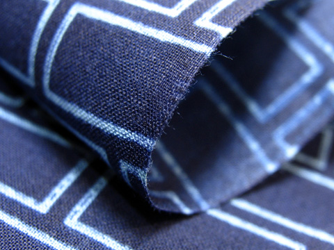 浴衣（和繋。石畳）の生地の拡大図