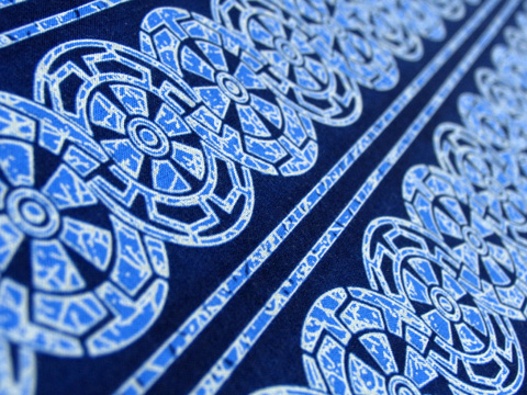 浴衣（源氏車）の拡大図