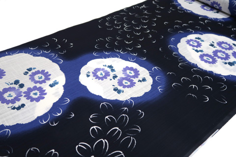 浴衣（雛菊）の拡大図