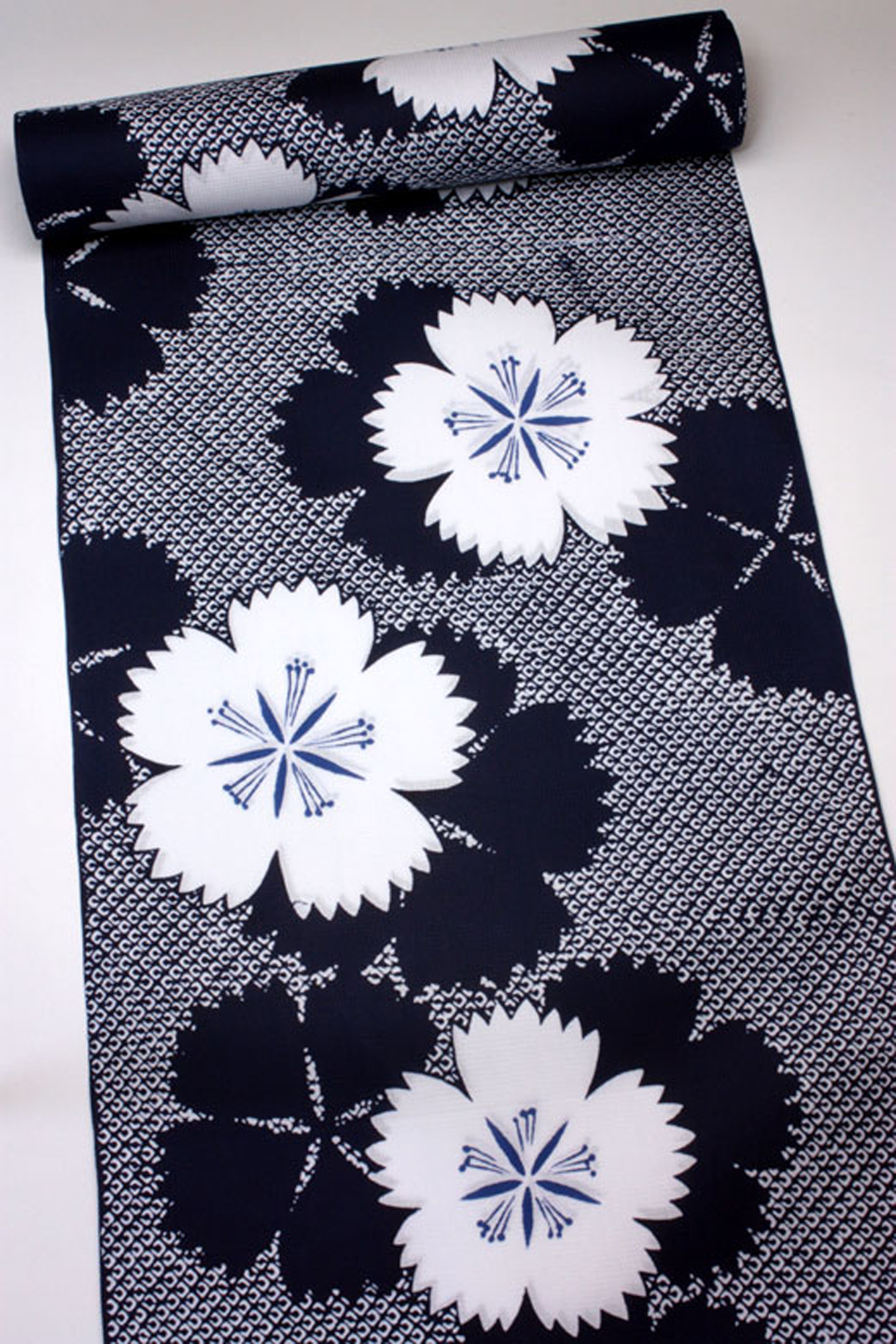 浴衣（本染浴衣：藍　瑠璃色：撫子）