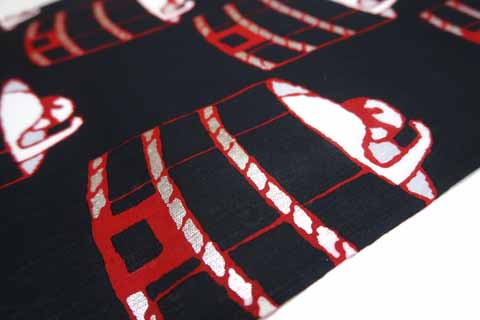 染め浴衣（据風呂繋（つな）ぎ）の拡大図