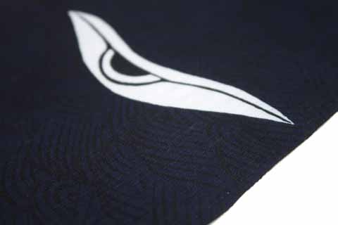 染め浴衣（熊野染め）の拡大図