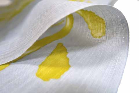 染め浴衣（いとし藤）の生地の拡大図