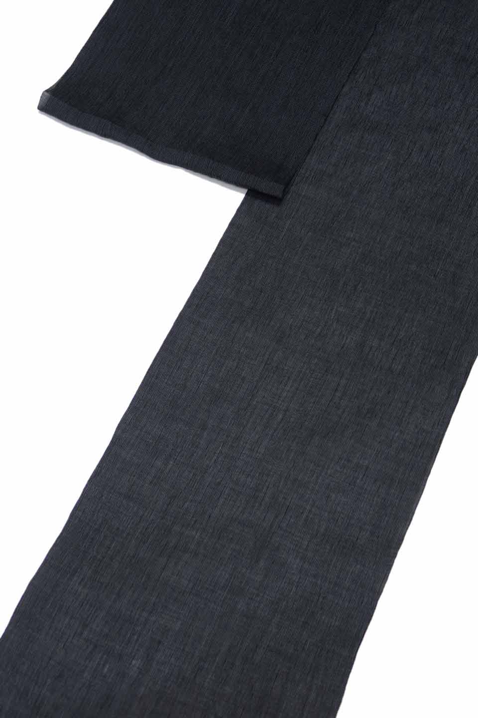 小千谷縮み（経絣：濃藍：微塵縞）