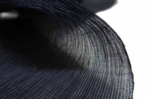 小千谷縮みの生地の拡大図