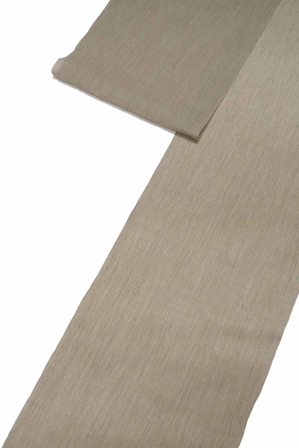 小千谷縮み（経絣：亜麻色：微塵縞）