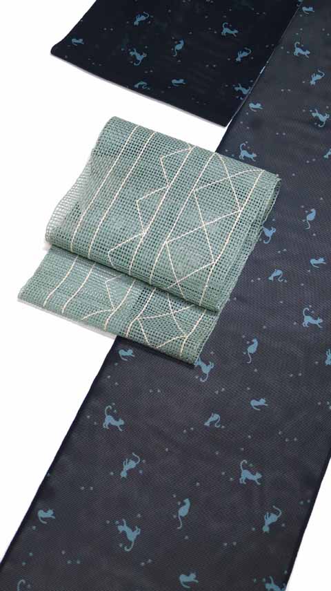 絽小紋に合わせる帯