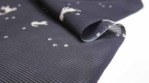 絽小紋の生地の拡大図