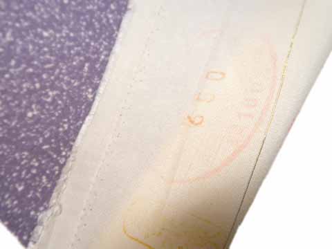 絽小紋の生地・証紙