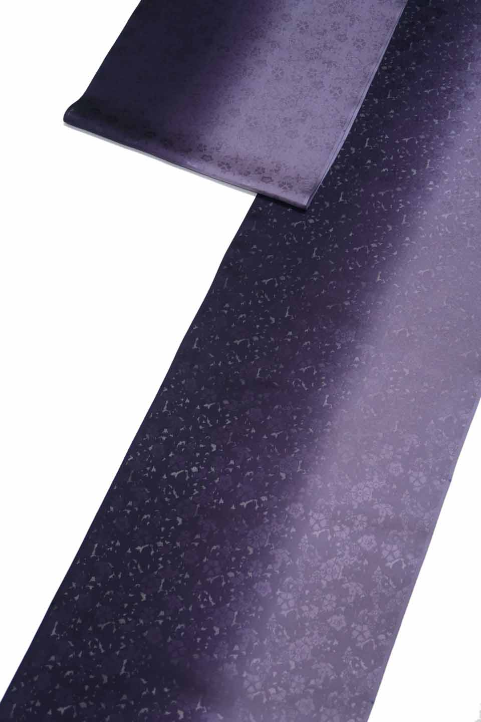 紋紗着尺（紋紗無地染め暈し：紫濃淡暈し：唐草唐花文）